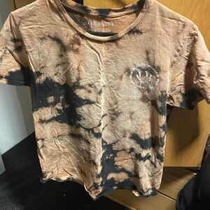 Chemistry Black and Tan Tie-Dye Tee